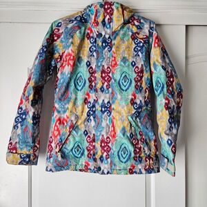 Burton Dryride Jacket Women's Medium Ski Snowboard Coat Ikat Colorful Eco Winter